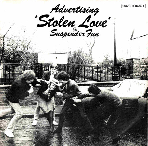 Advertising : Stolen Love / Suspender Fun (7", Single)