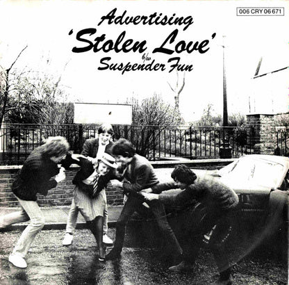 Advertising : Stolen Love / Suspender Fun (7", Single)
