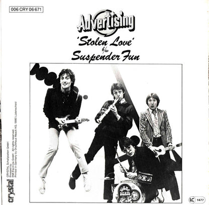 Advertising : Stolen Love / Suspender Fun (7", Single)