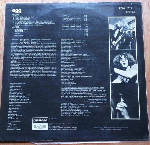 Egg (2) : Egg (LP, Album)