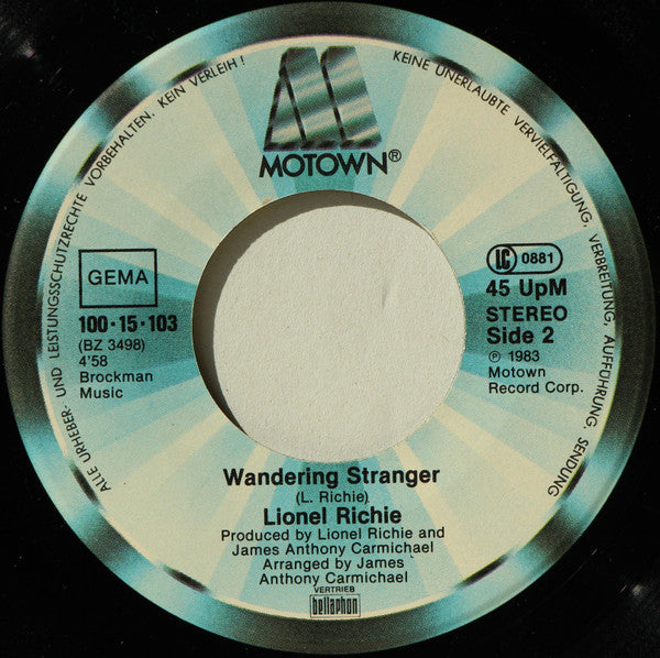 Lionel Richie : All Night Long (All Night) (7", Single)