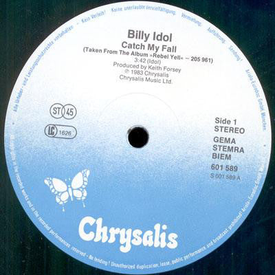 Billy Idol : Catch My Fall (12", Maxi)