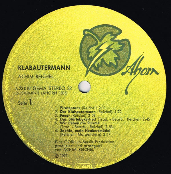Achim Reichel : Klabautermann (LP, Album, RE)
