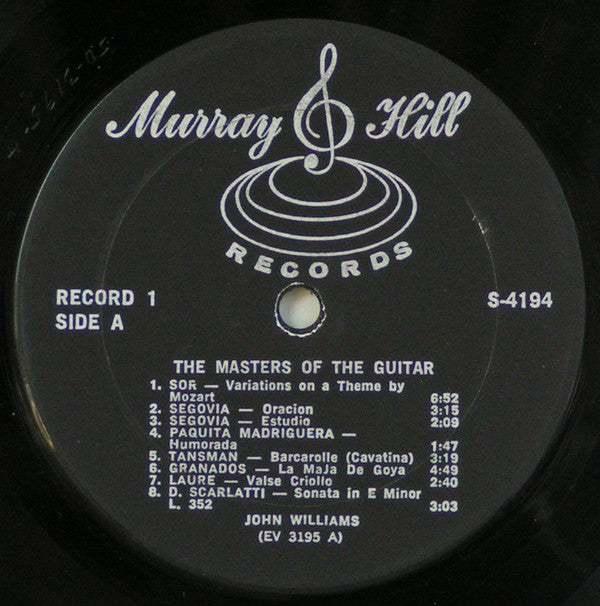 Andres Segovia* • Carlos Montoya • Laurindo Almeida • Manitas de Plata • Alirio Diaz* • John Williams (7) • Narciso Yepes • Sabicas • Renata Tarraga* : The Masters Of The Guitar (7xLP, Comp + Box)