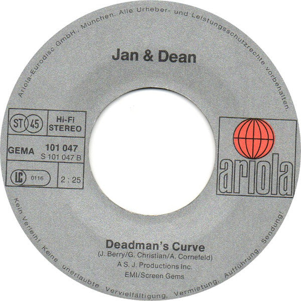 Jan & Dean : Surf City  (7", Single)