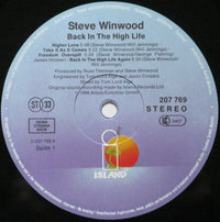 Steve Winwood : Back In The High Life (LP, Album)