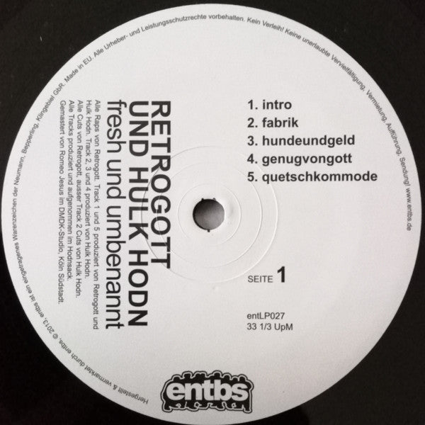 Retrogott Und Hulk Hodn : Fresh Und Umbenannt (2xLP, Album)