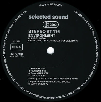 Claude Larson : Environment (LP)