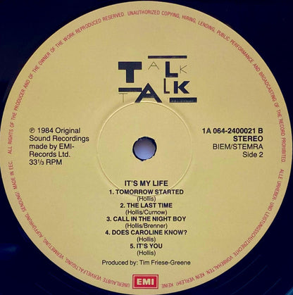 Talk Talk : It's My Life (LP, Album, No )