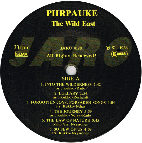 Piirpauke : The Wild East (LP, Album)