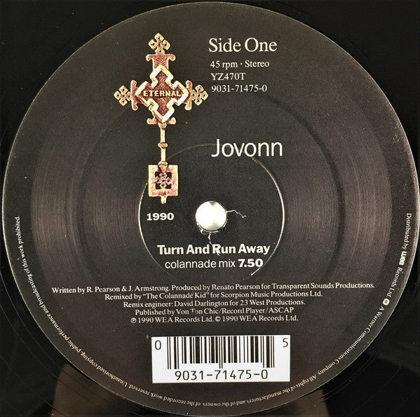 Jovonn : Turn And Run Away (12")