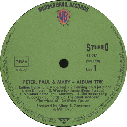 Peter, Paul And Mary* : Album 1700 (LP, Album, RE)