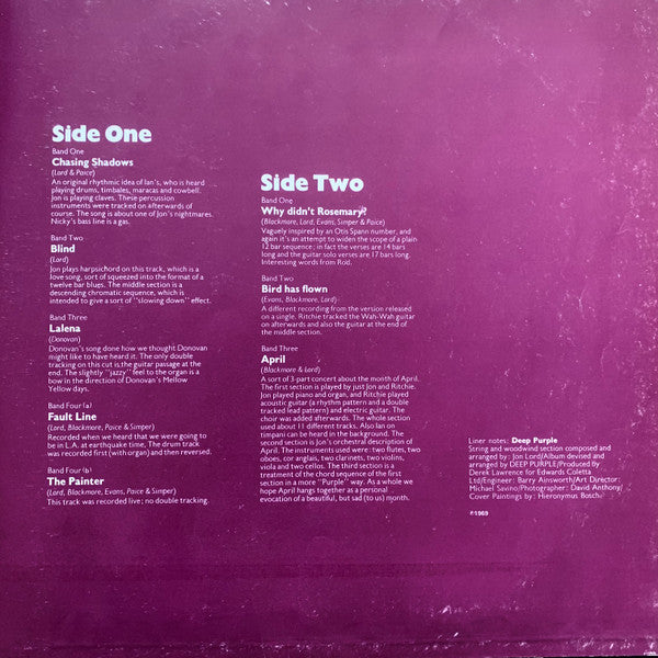 Deep Purple : Deep Purple (LP, Album, Gat)