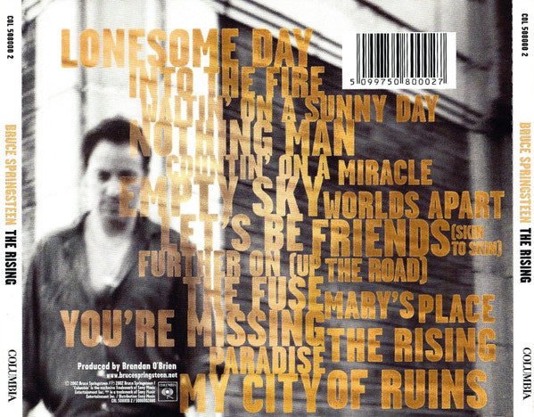 Bruce Springsteen : The Rising (CD, Album, CD-)