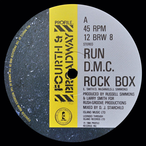 Run D.M.C.* : Rock Box (12")