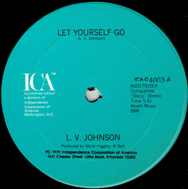 L. V. Johnson : Let Yourself Go / It's Not My Time (12")