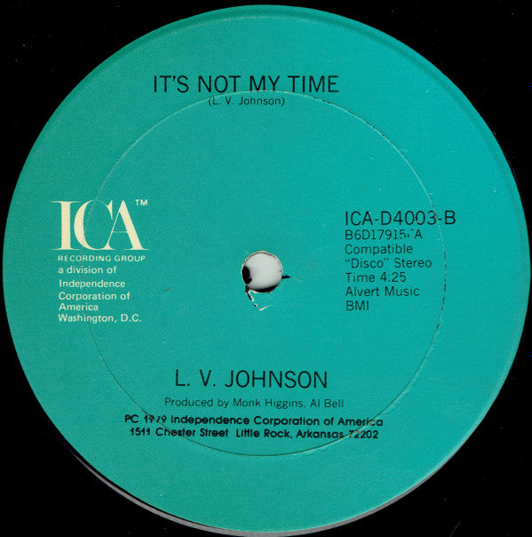 L. V. Johnson : Let Yourself Go / It's Not My Time (12")