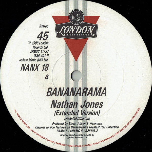 Bananarama : Nathan Jones (12", Single, Dis)