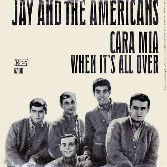 Jay And The Americans* : Cara Mia (7", Single, Mono)
