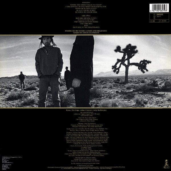 U2 : The Joshua Tree (LP, Album, RC3)