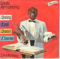 Louis Armstrong : Swing Low Sweet Chariot (7", Single, RE)