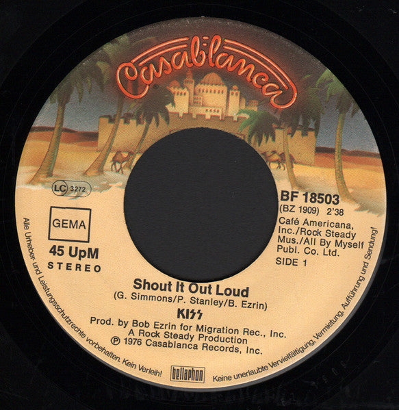 Kiss : Shout It Out Loud (7")