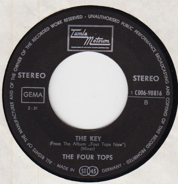 Four Tops : Don't Let Him Take Your Love From Me  (7", Single)