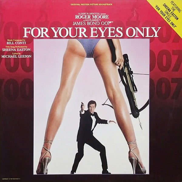 Bill Conti : For Your Eyes Only (Original Motion Picture Soundtrack) (LP, Album)