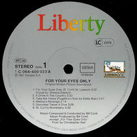 Bill Conti : For Your Eyes Only (Original Motion Picture Soundtrack) (LP, Album)