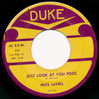 Miss LaVell : Just Look At You Fool / Tide Of Love (7")