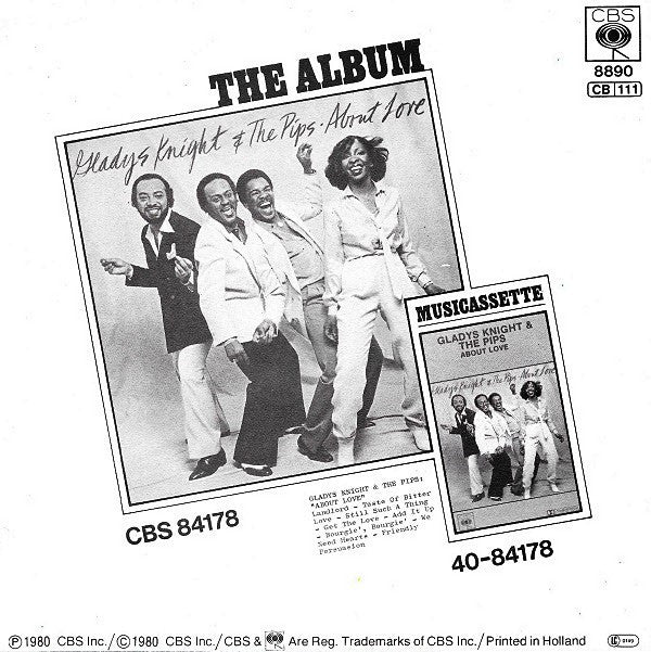Gladys Knight & The Pips* : Taste Of Bitter Love (7", Single)