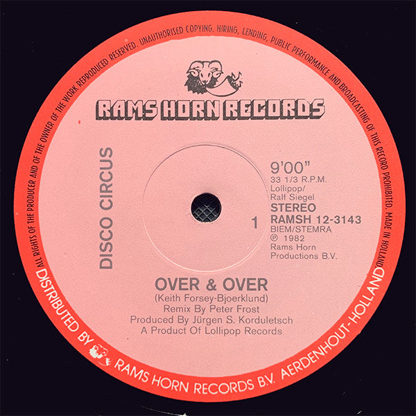 Disco Circus : Over & Over (12")