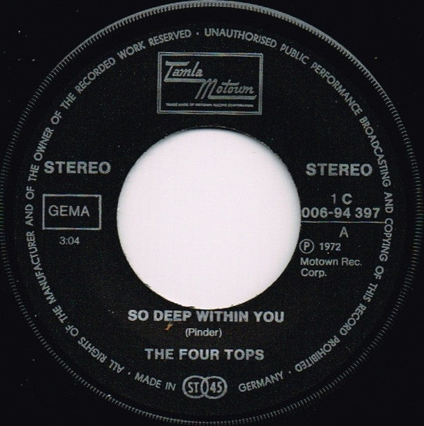 The Four Tops* : So Deep Within You (7")