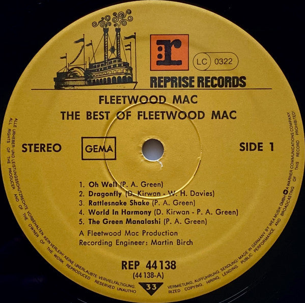Fleetwood Mac : The Best Of Fleetwood Mac (LP, Comp, RE)