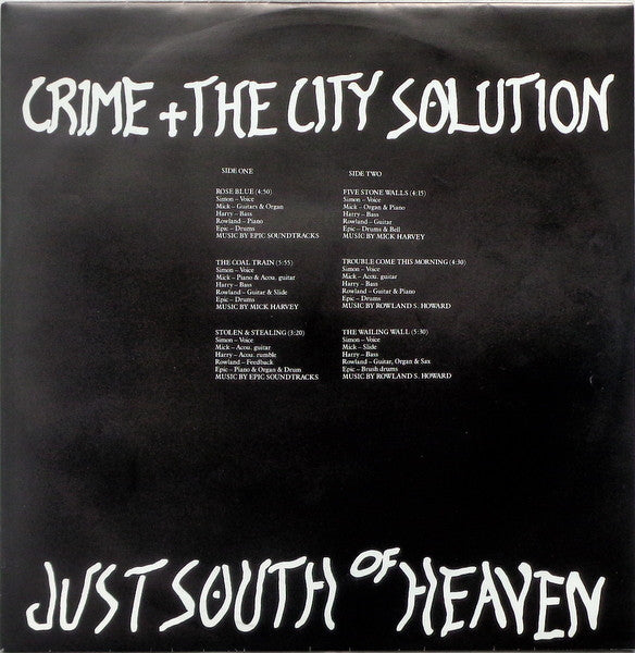 Crime + The City Solution* : Just South Of Heaven (LP, MiniAlbum)