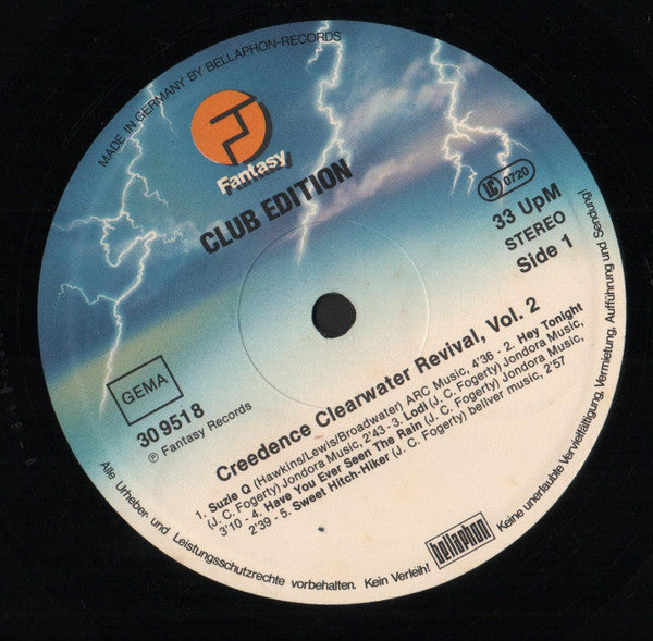 Creedence Clearwater Revival : Creedence Clearwater Revival, Vol. 2  (LP, Comp, Club)