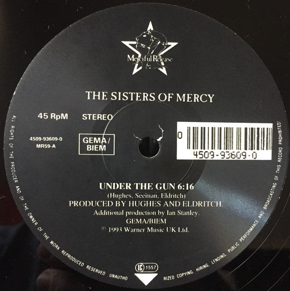 The Sisters Of Mercy : Under The Gun (12", Single)