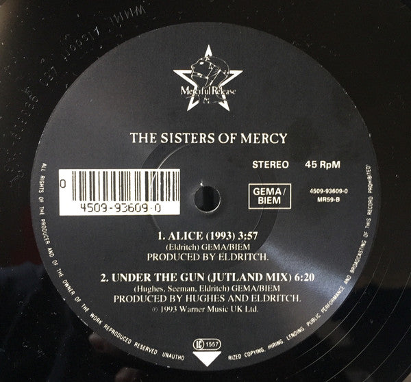 The Sisters Of Mercy : Under The Gun (12", Single)