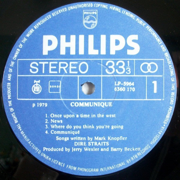 Dire Straits : Communiqué (LP, Album, RE)