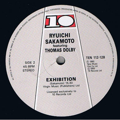 Ryuichi Sakamoto Featuring Thomas Dolby : Field Work (12", Single)