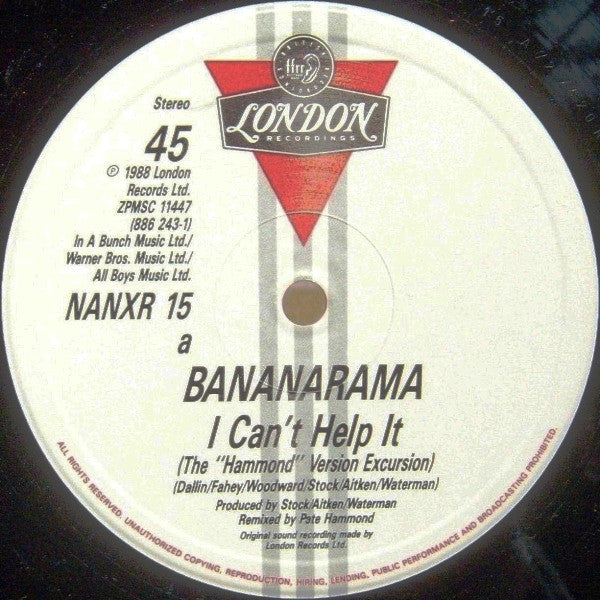 Bananarama : I Can't Help It (Remix) (12", Single)