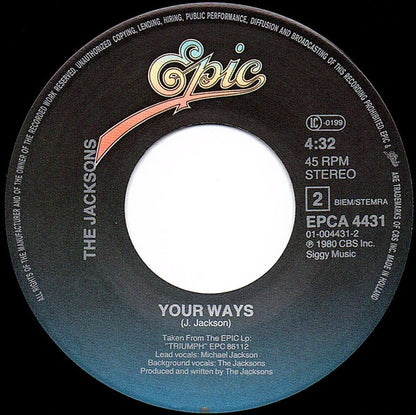 Jacksons* : State Of Shock (7", Single)