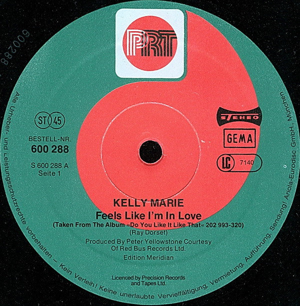 Kelly Marie : Feels Like I'm In Love / I Can't Get Enough (12")