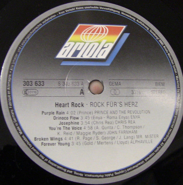 Various : Heart Rock - Rock Für's Herz Vol. 1 (3xLP, Comp)