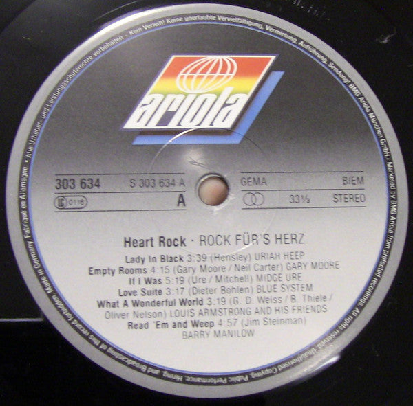 Various : Heart Rock - Rock Für's Herz Vol. 1 (3xLP, Comp)