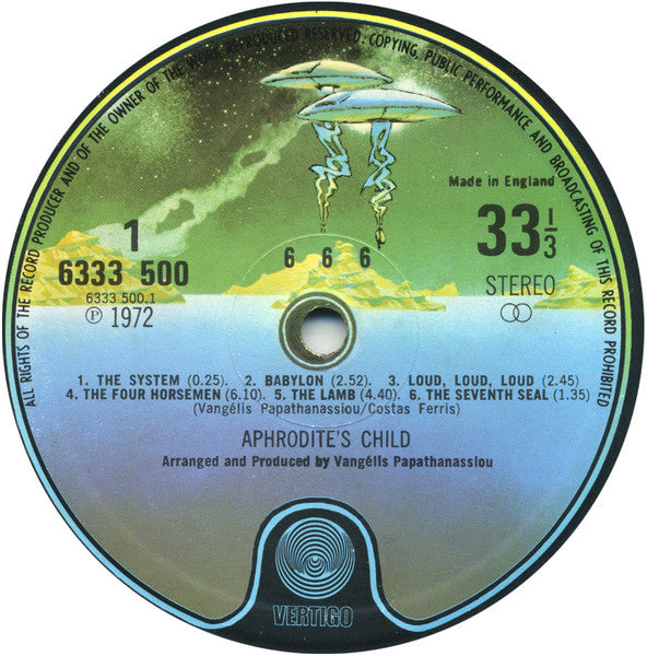 Aphrodite's Child : 666 (2xLP, Album, RP)