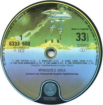 Aphrodite's Child : 666 (2xLP, Album, RP)