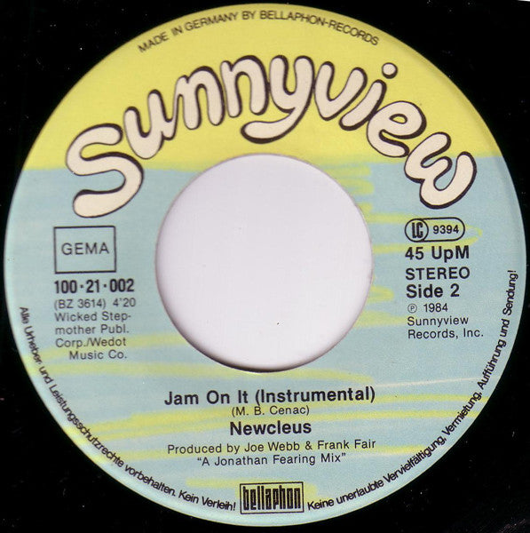 Newcleus : Jam On It (7", Single)
