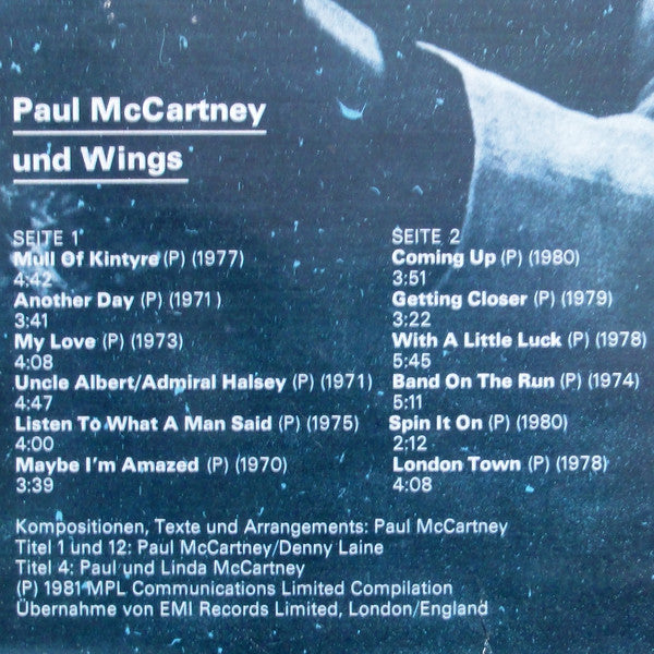Paul McCartney Und Wings* : Paul McCartney And Wings (LP, Comp)