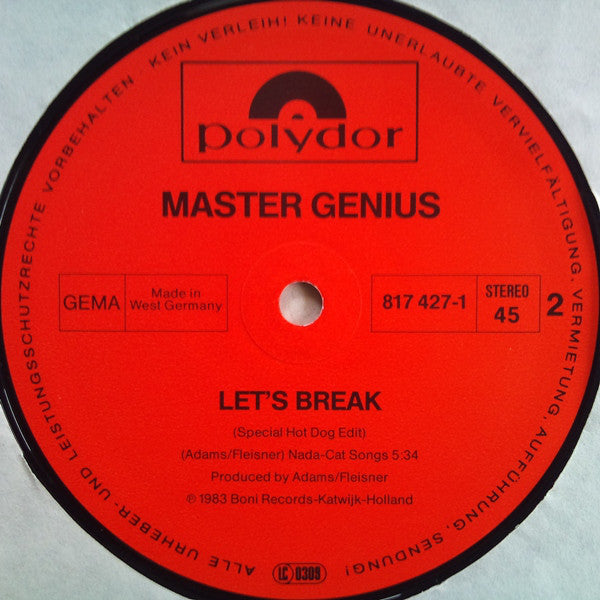 Master Genius : Let's Break (12", Maxi)